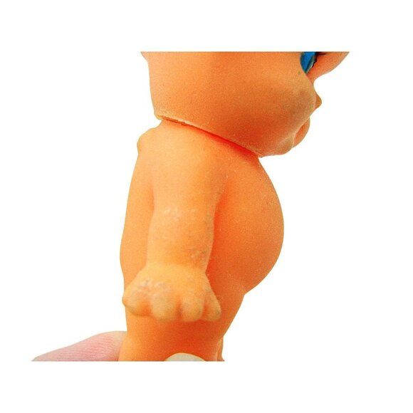 Vintage Tiny Kewpie Doll Baby in a Homemade Crocheted Flower - Picture 10 of 12